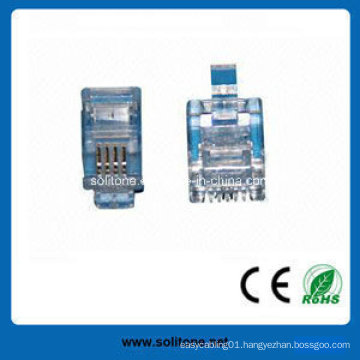 Rj11 Telephone Modular Plug for 4p4c (ST-CAT3-U4P4C)